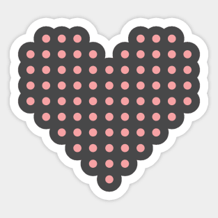 Heart of Dots Sticker